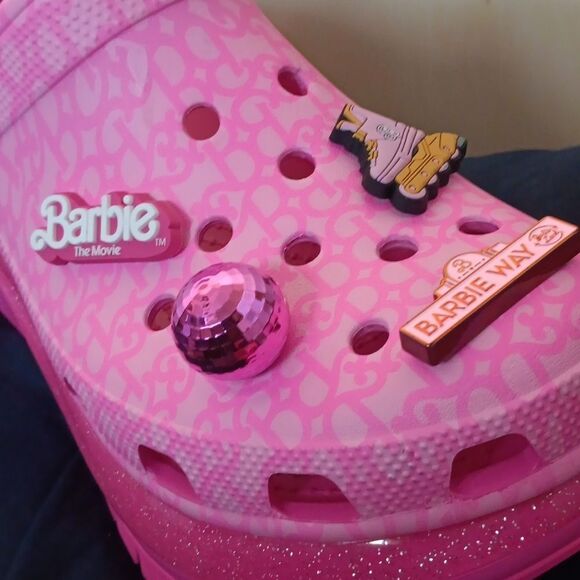 NWT Crocs Barbie The Movie* Mega Crush Clog- Platform- 13 Cosplay - Spice Girls - Picture 5 of 10